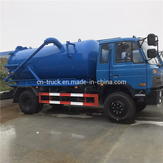 Dongfeng Low Price 8000L 9000L 10000L Sewage Suction Tank Vacuum Sewer Exhauster