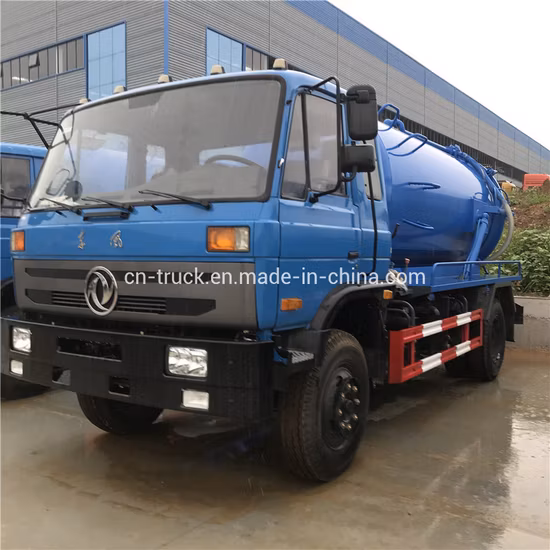 Dongfeng Low Price 8000L 9000L 10000L Sewage Suction Tank Vacuum Sewer Exhauster