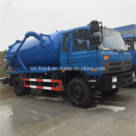 Dongfeng Low Price 8000L 9000L 10000L Sewage Suction Tank Vacuum Sewer Exhauster